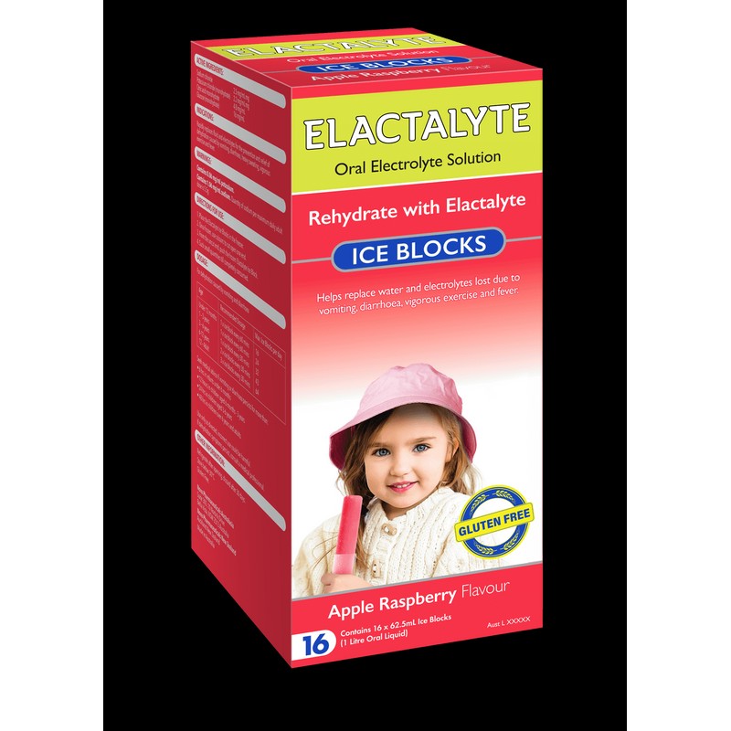 Elactalyte Ice Blocks 16 Pack, Apple Blackcurrant