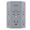 Multi Plug Outlet, Surge Protector, 5 Outlet Extender with 4