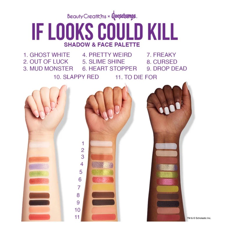 Goosebumps X Beauty Creations - Paleta De Sombras Y Rostro