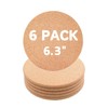 ROLUXENTIA 6.3 Inch Cork Trivet - 6 Pcs Heat Resistant