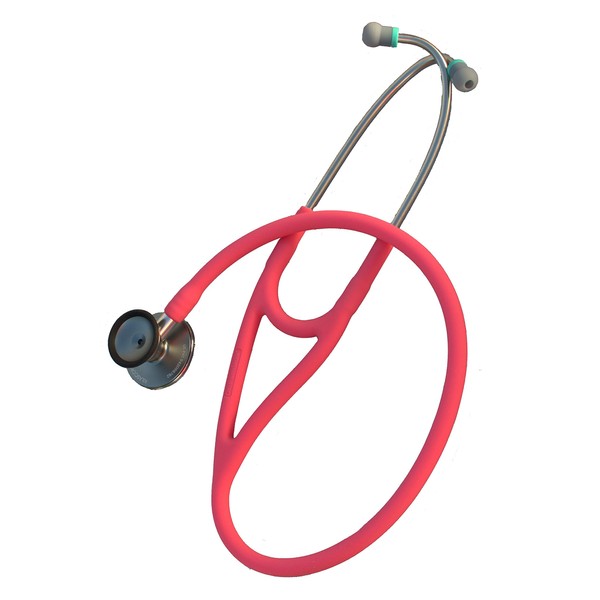 Kila Scopes KL770 Cardiac Dual Head Steel Stethoscope with Bell - Pink