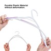 30 Pack Bendable Plastic Hangers Light-Weight Non-Slip Clothes/Suit Hangers (Purple)