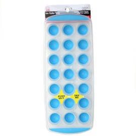 Chef Craft Select Plastic Ice Cube Tray, 11 inch in length yields 21 cubes, Color May Vary