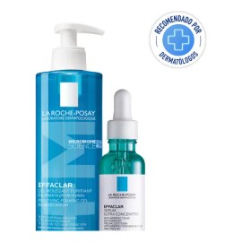Gel Limpiador Purificante + Effaclar Sérum Ultra Concentrado La Roche-Posay