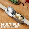 Zulay Comfort Grip Garlic Press - Garlic Mincer Tool -