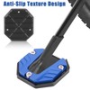 WODHMIEY Motorcycle Kickstand Extender,Motorcycle Side Stand Plate Pad,Foot Side Stand