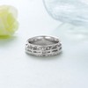 Cross Spinner Ring 925 Sterling Silver Faith Cross Rings for