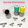 3 Pack Over 21 Stamp,Hand Stamps for Party Event,Self-Ink Drink
