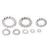300Pcs External Tooth Star Lock Washer Stainless Steel Starlock Washer