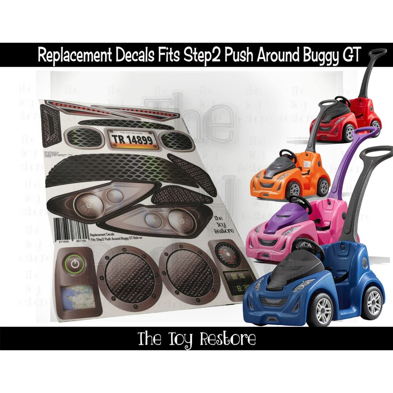 The Toy Restore Replacement Stickers Fits Step2 Push Around Buggy