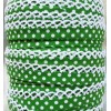 Unbranded Crochet Edge Bias Tape, Double Fold, Polka Dot Green, 12mm, 1 yd cut