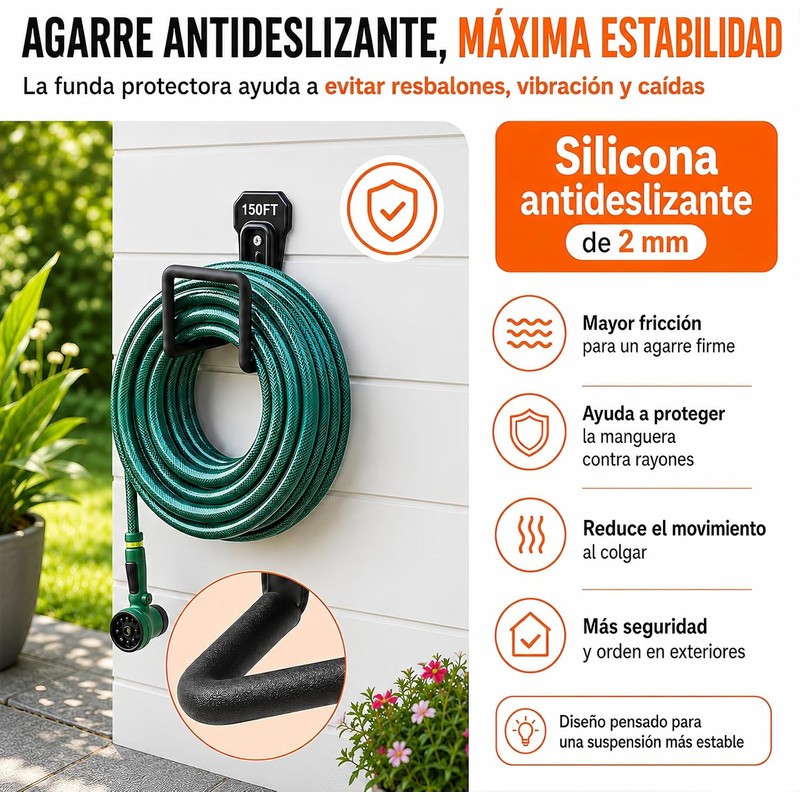 Soporte para manguera de jardín de metal – juego de