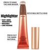 PHOFAY Highlighter Wand with Bronzer Brush Cosmetic 15 ML -