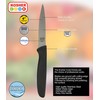The Kosher Cook Black Kitchen Knife - 4” Steak and