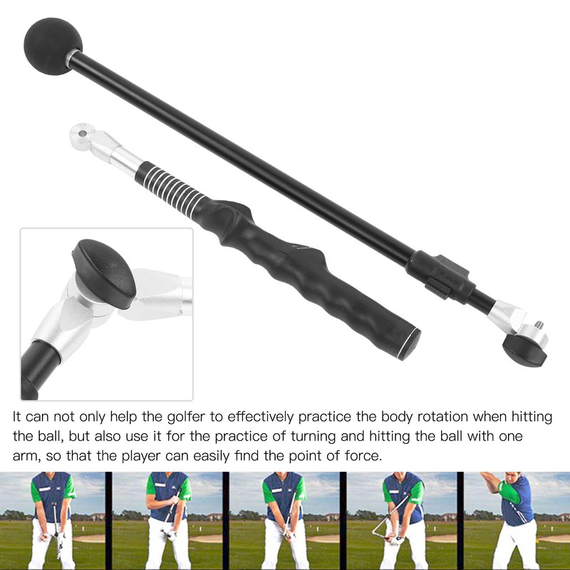 Telescopic Golf Swing Trainer Practice Aids Posture Correcting Sticks Training