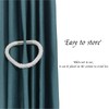 NAHUAA Pack of 2 Curtain Tiebacks Magnetic White Tiebacks for