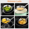 Skimmer Ladle Skimmer Spoon 304 Stainless Steel Skimmer 14.5 ln