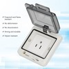 Outdoor Electrical Outlet,IP66 Waterproof Power Socket,127V 15A Outdoor Plug Socket,Universal