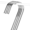 com-four® 12 x Butcher Hooks in S Shape - Chrome-Plated