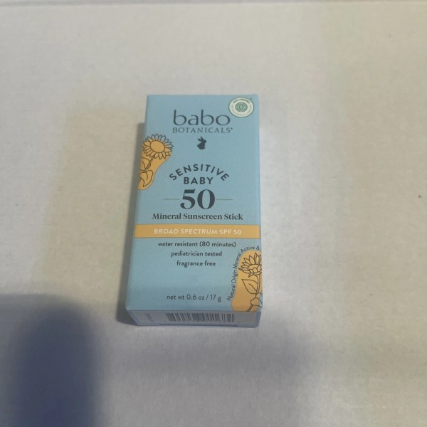 Babo Botanicals Baby Sensitive Skin Broad Spectrum Sunscreen Stick SPF