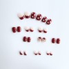 24pcs Nail Tips Nice Nails Small Floral Pearl Nails for