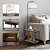 EOEYYOYB Floor Lamp with Table & Drawers, End Table Lamp