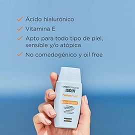 Isdin Fotoprotector Fusion Fluid Spf 50, Protector Solar Facial, Innovadora Textura Ultraligera que Se Funde con Tu Piel, 50ml                        