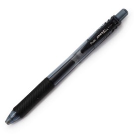 Pentel Knock Gel Ballpoint Pen Energel X, 0.5mm Needle Tip, Black Ink (BLN105-A)