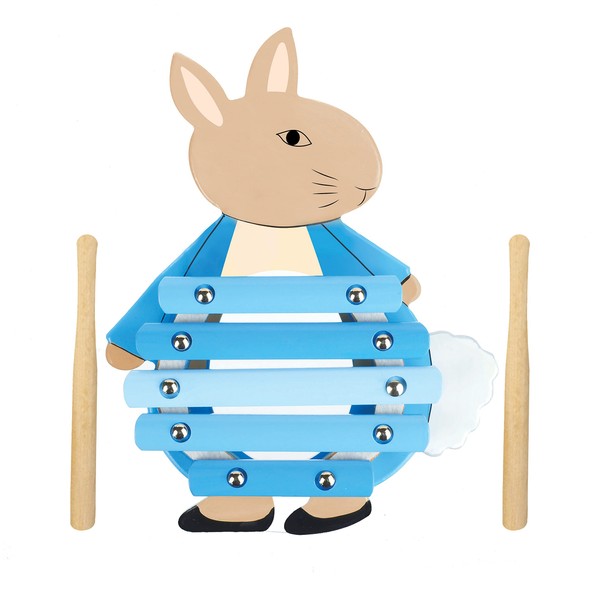 Peter Rabbit Toys - Peter Rabbit Wooden Xylophone, Toddler Baby Instruments - Musical Toys For 1 Year Old Kids, Early Development Activity Toy, Official Licensed Peter Rabbit Gifts by Orange Tree Toys
