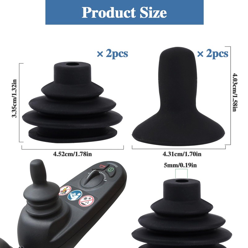 4 Pcs Wheelchair Joystick Button Cap Joystick Controller Knob and