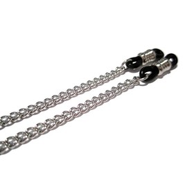 Eyeglass Lanyard - Just a Plain Chain Black Grips - Glasses Holder - Eyeglass Chain for Men & Women - Sunglasses Chain