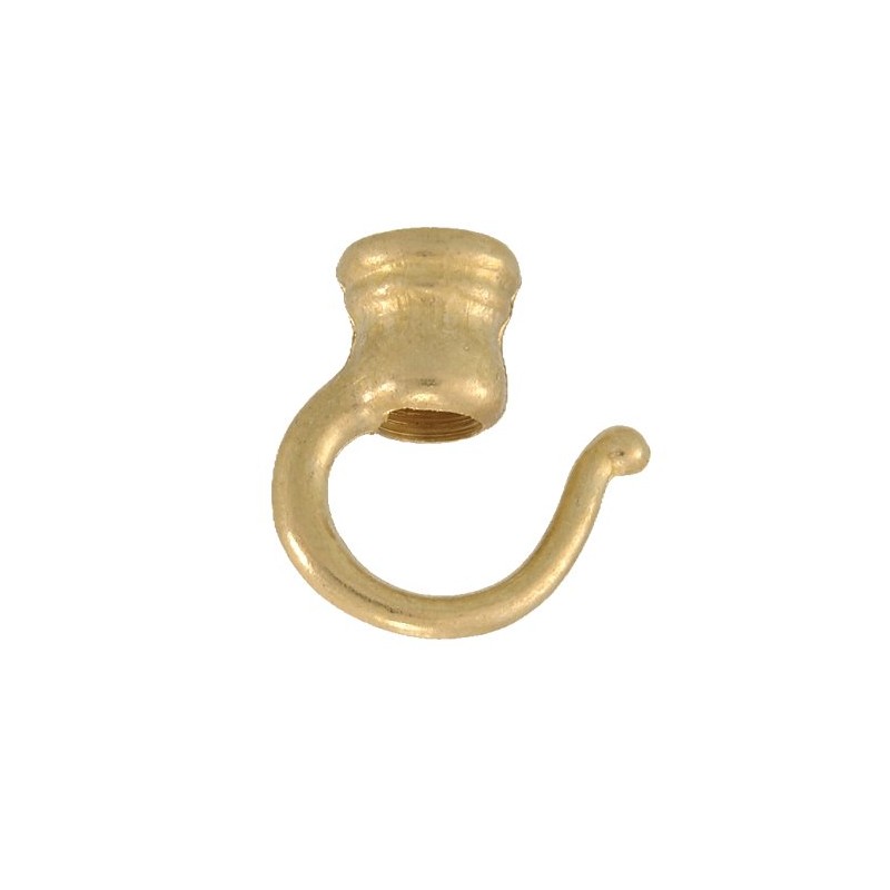 B&P Lamp® 1 3/8" Cast Brass Hook, Unfinished