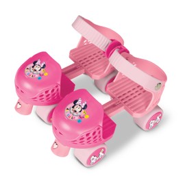 Minnie Mouse Junior Skates Includes Knee and Elbow Pads, Size Adjustable Design for Growing Feet