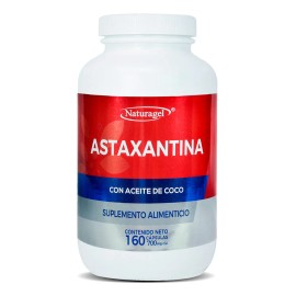 Astaxantina + Aceite de Coco | 160 Cápsulas De 700mg | Naturagel