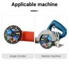 LOZLIN 3PCS 4.5" Multi-Material Cutting Blades - Dry Cut Metal,