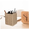 jojofuny 1PC Hand Woven Storage Basket Stylish Tea Table Sundries