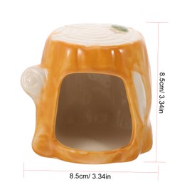 CIYODO Hamster Hideout Ceramic Nest Safe Durable Small Pet Habitat for Guinea Pig Cooling and Sleeping for Exercise and Play Wear Resistant Pet House