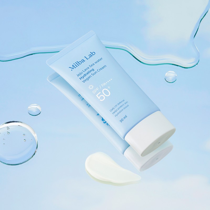 밀바랩 제주 용암해수 보습 선크림 SPF50+ PA++++ Millbar Lab Jeju