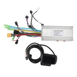36V 48V 1000W 38A Electric Bike Sine Wave Brushless Controller 3 Mode EN06 Panel Electric Bicycle Scooter Brushless Controller Kit