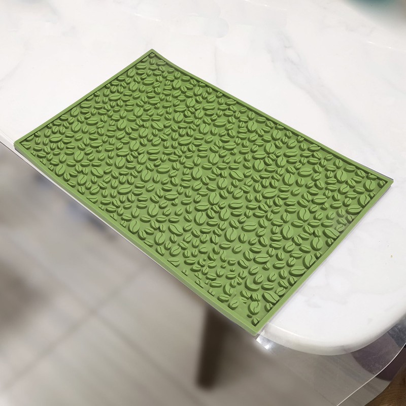 Non Slip Cup Mat Coffee Bean Design Desktop Bar Counter