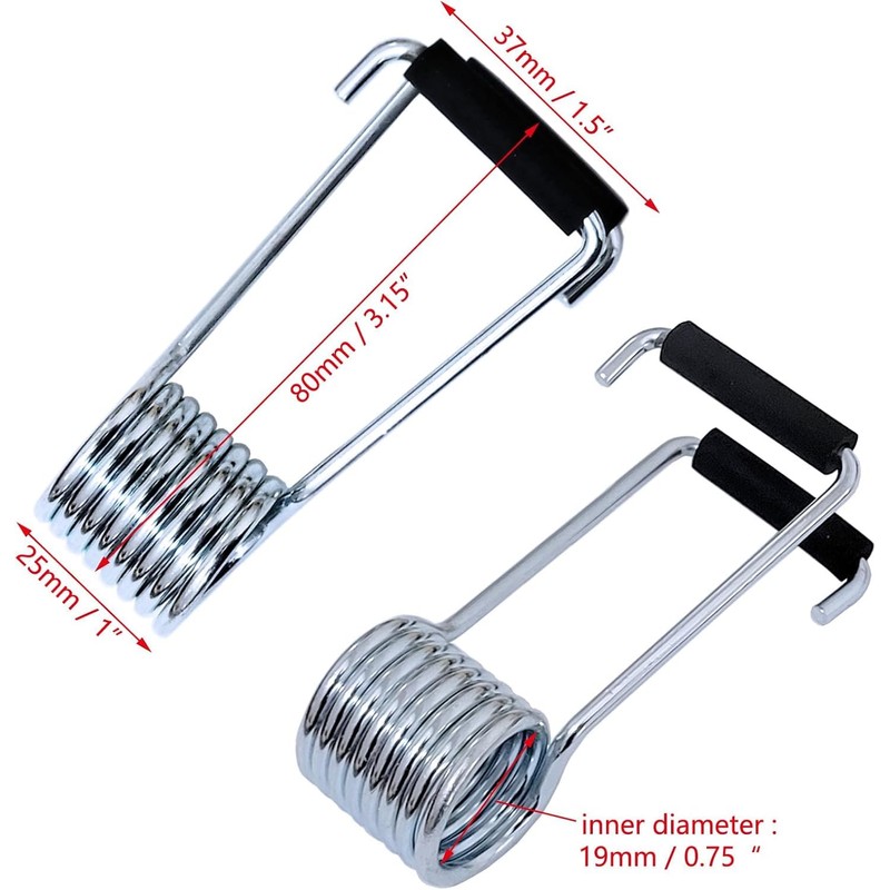 8 Pcs Universal Spring Door Closer, Butterfly Spring with Rubber