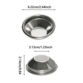 Parthan 54 mm Coffee Filter Basket Strainer, Portafilter Accessories for Espresso, Perfect for Single Can, Reusable, Easy to Clean, Espresso Strainer, Stainless Steel Strainer for Espresso