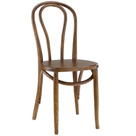 Modway Eon Natural Elm Wood Kitchen and Dining Room Chair in Walnut - Fully Assembled