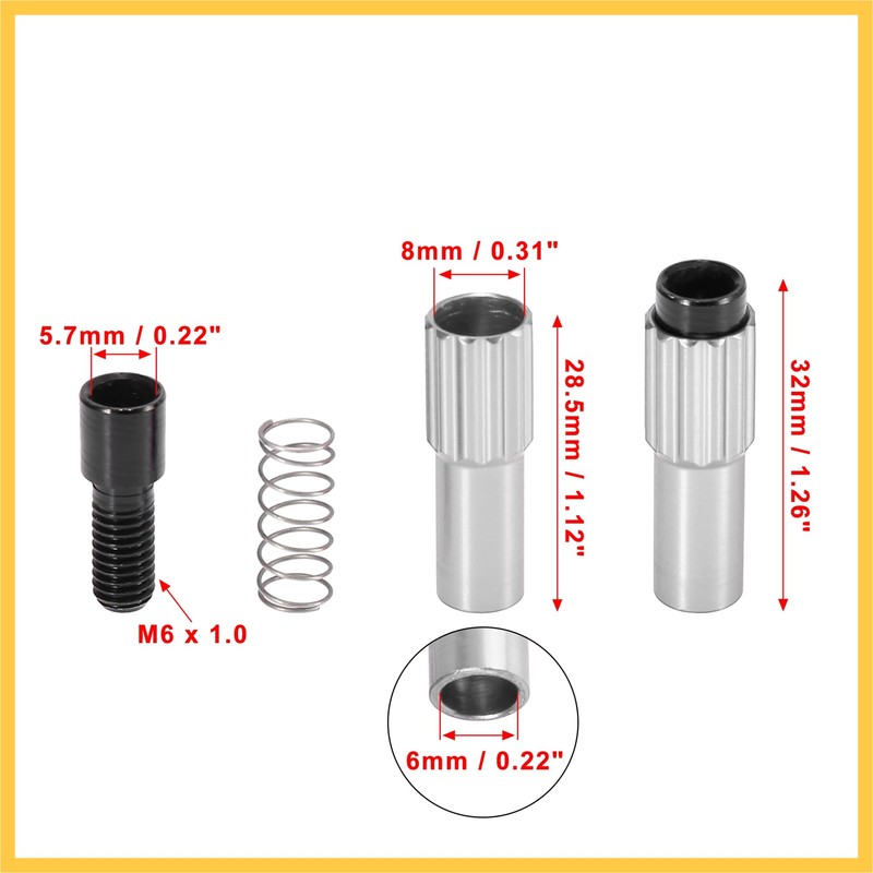 BULLSPANN Metal Bicycle Cable Adjuster Bolt Brake Gear Shift Connector