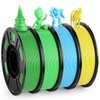 HEPHI3D 3D Printer Filament Bundle 250g X 4 Spools, PLA