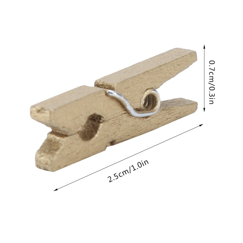 Mini Wooden Photo Clip Wall Decoration Scrapbook Picture Postcard Note