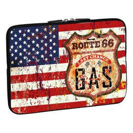 PEDEA Laptop Bag Case Design Sleeve for 13.3 inch, Stars and Stripes