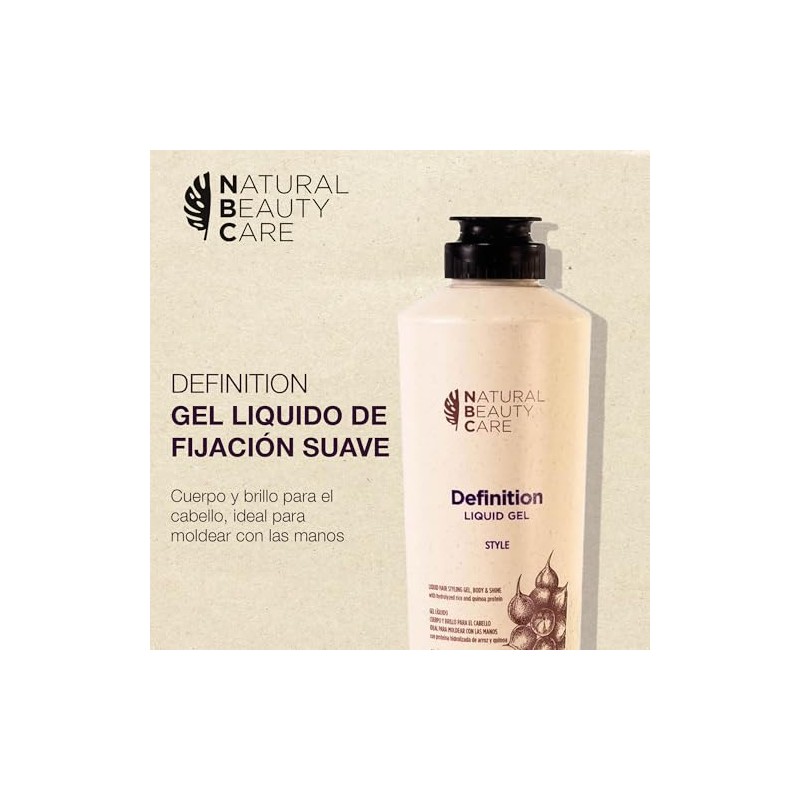 NATURAL BEAUTY CARE Gel Definition Fijación Suave Cabello Rizado 300ml
