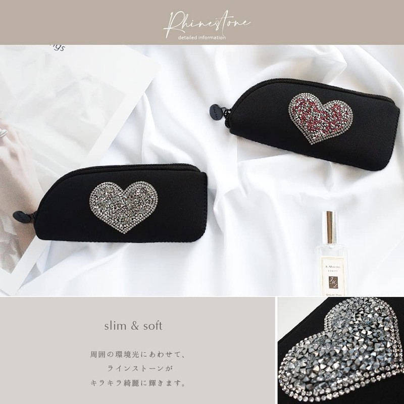 ELEGANCE-E Glasses Case, Glasses Case, Sunglasses Case, Soft, Slim, Stylish,