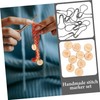 Operitacx 10pcs Wool Knitting Accessories Crochet Stitch Markers Beading Needle